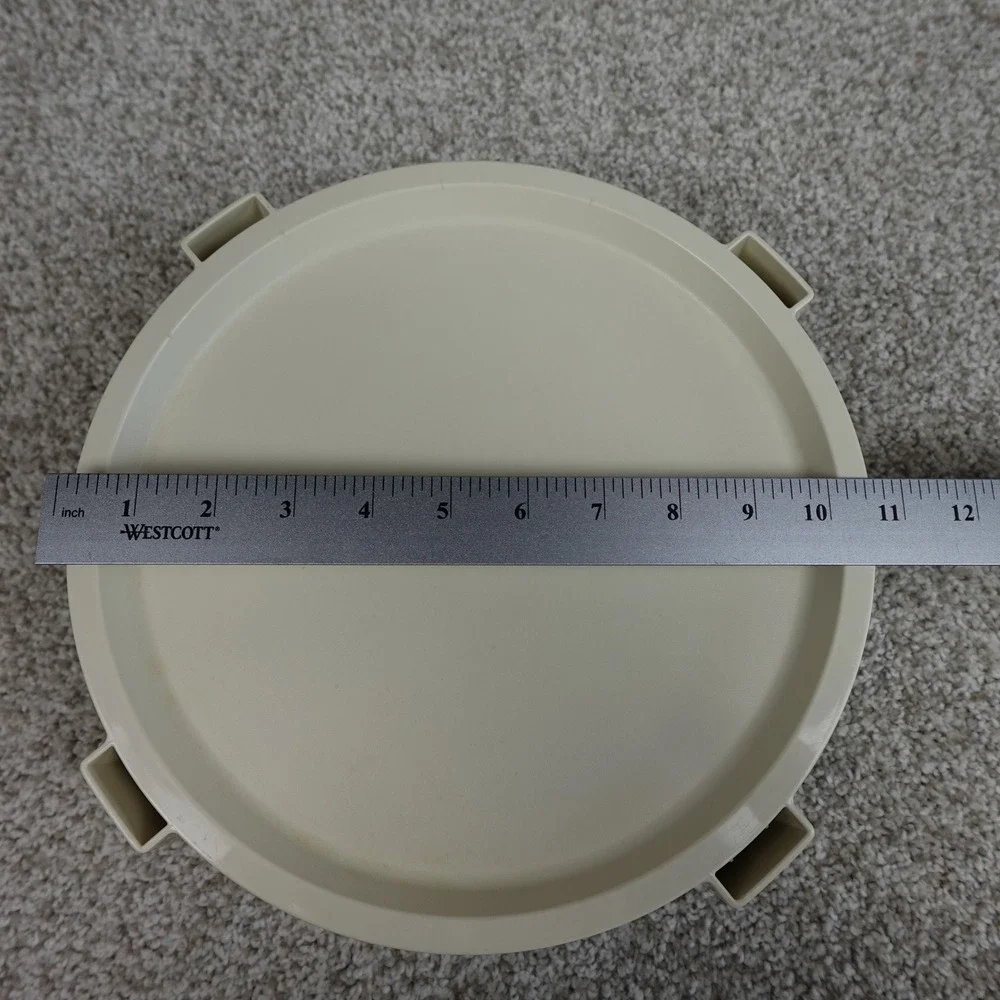 Tupperware Divide-A-Rack Pie and Cake Stacker Tray Almond Cream 1866-7